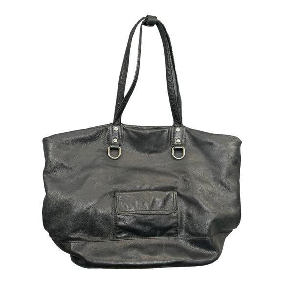 J. CREW Tote Marlowe Black Leather Shoulder Satchel Bag - Picture 5 of 11